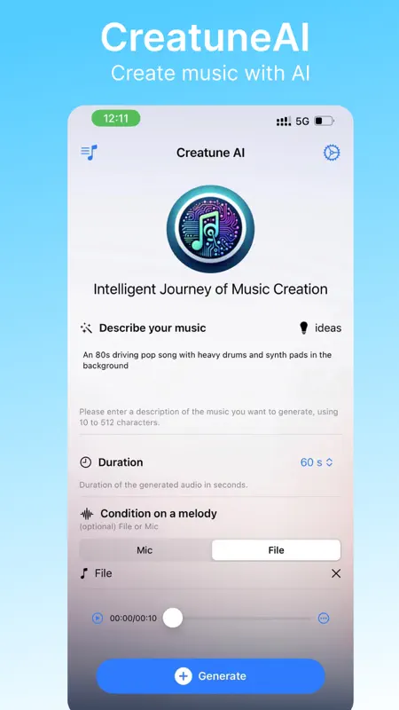 CreatuneAI screenshot 1 of 3