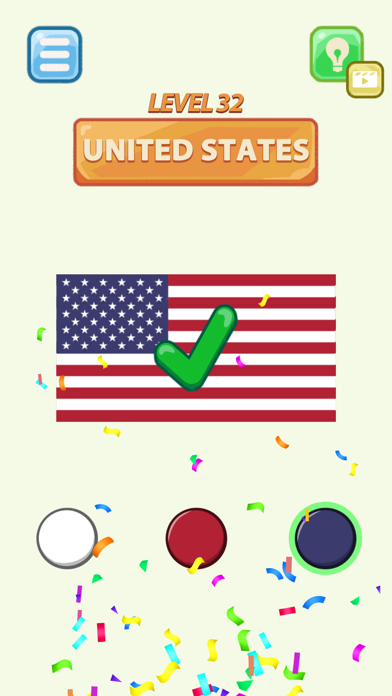 Flag Coloring Puzzle Screenshot