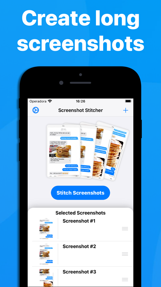 #1. Automatic Screenshot Stitcher (iOS) Podle: Arthur Eduardo Skaetta Alvarez Desenvolvimento de Software LTDA.