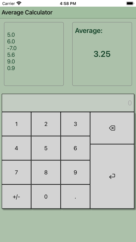 #1. Average Calculator Professiona (iOS) By: Krzysztof Gwiazda
