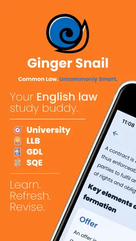 Game screenshot Ginger Snail - Study UK Law mod apk