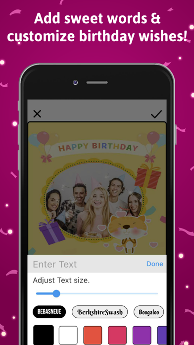 Happy Birthday Picture Frame Screenshot
