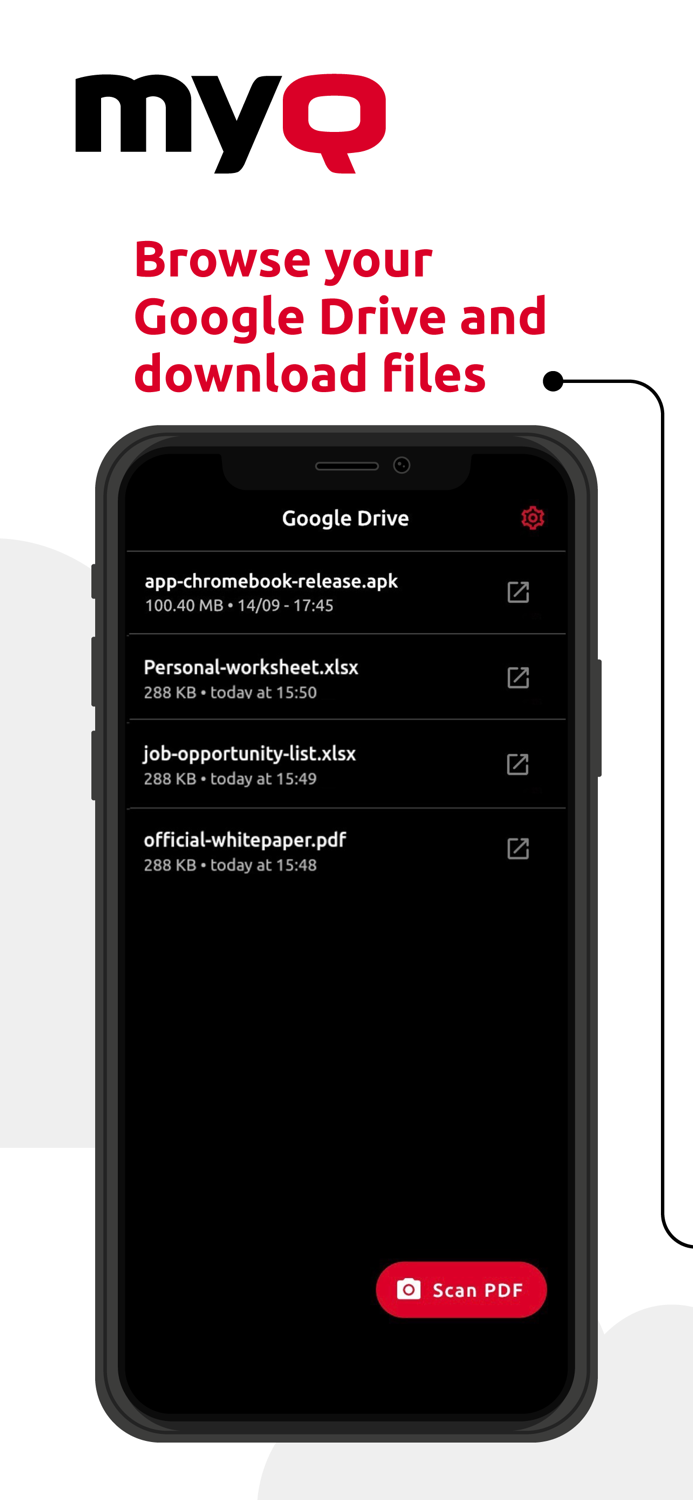 Camera scan to Google Drive