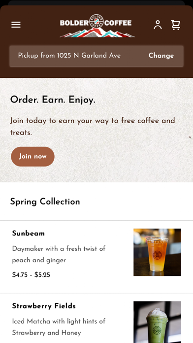 Bolder Coffee Screenshot