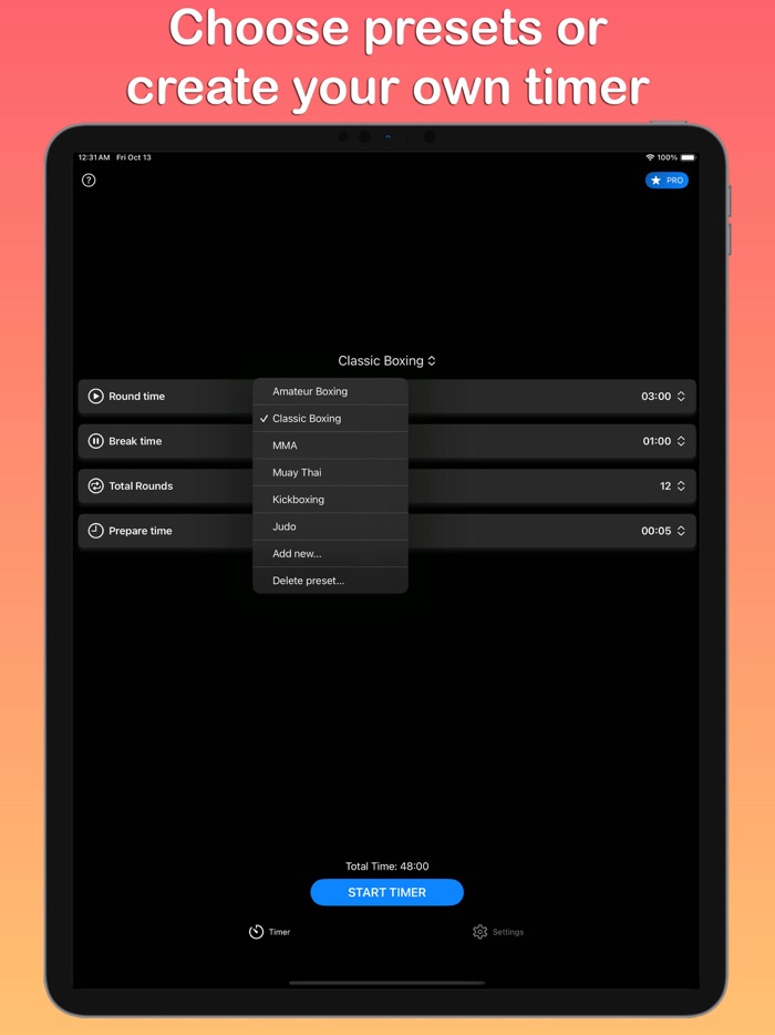 Boxing Timer - Round App