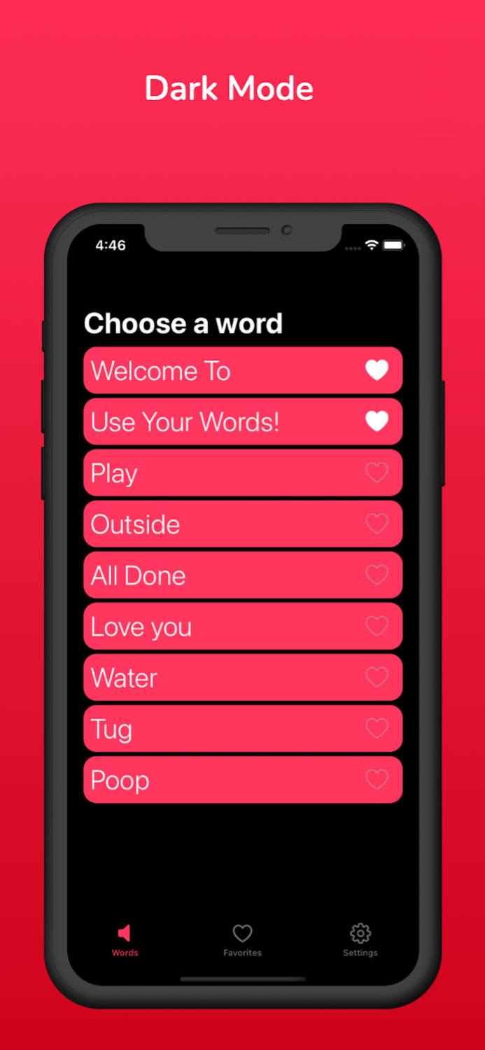 Use Your Words - AAC buttons