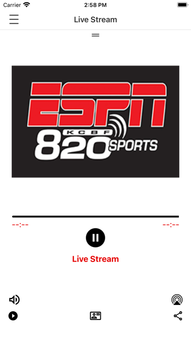 ESPN Radio Fairbanks. Screenshot