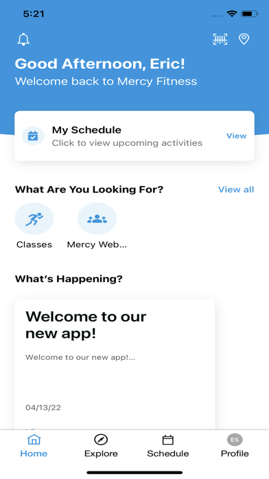 Mercy Fitness Screenshot