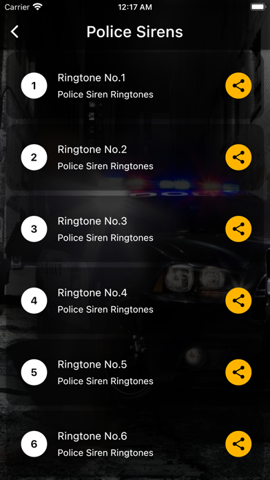 Police Siren Ringtones Screenshot