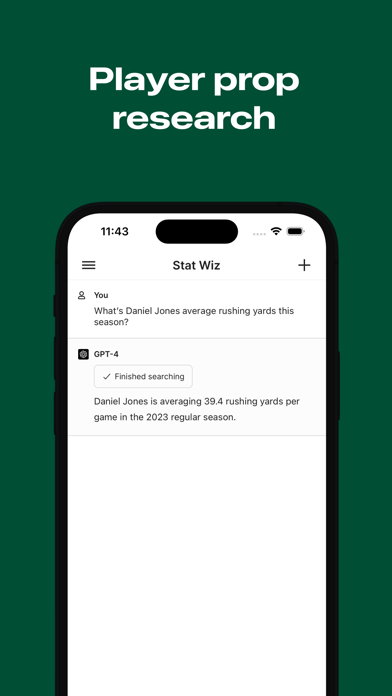 Stat Wiz: AI Sports Chat Bot Screenshot