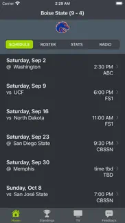 boise state football schedules iphone screenshot 1