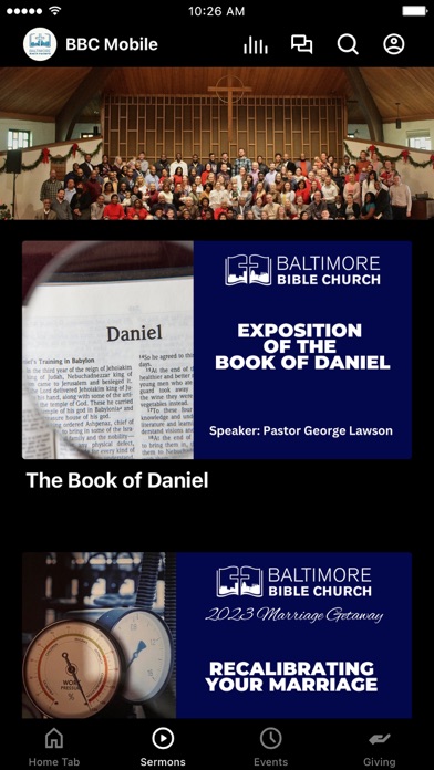 Baltimore Bible Church Screenshot