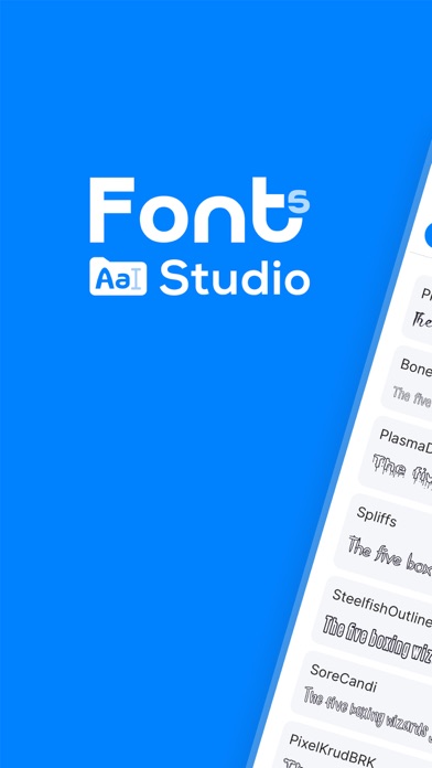 Screenshot #1 pour Fonts Studio For Cricut