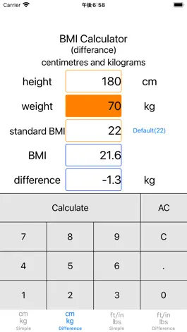 Game screenshot /BMICalculator apk