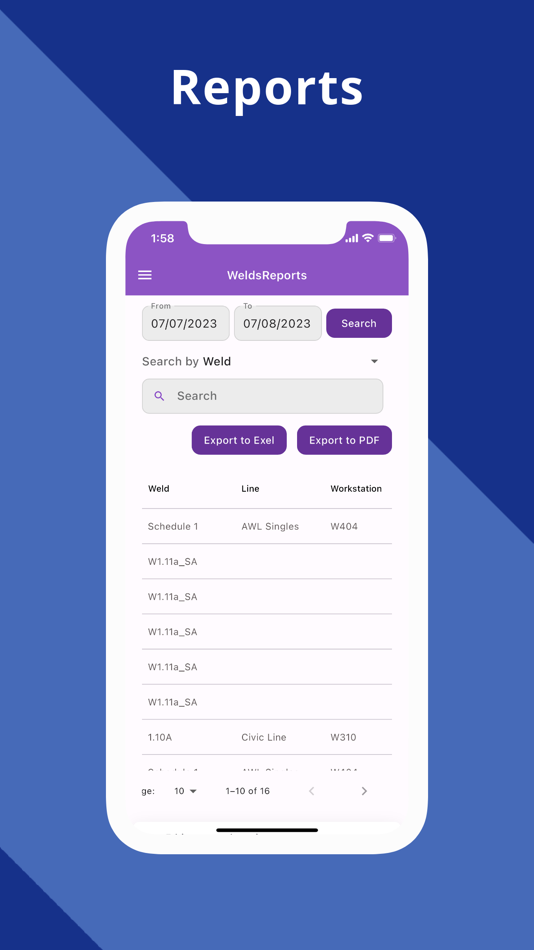 #4. Welds Tracker (iOS) By: ABDELAZIZ AIT LMAROUCH