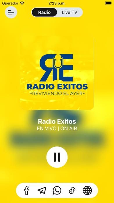 Radio Exitos Screenshot