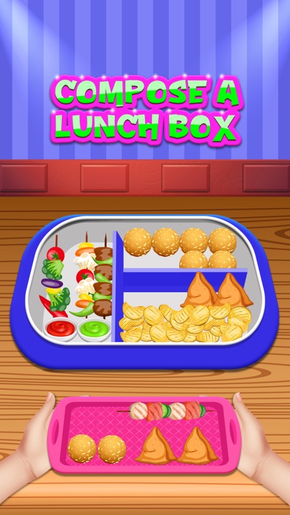 Fill Lunch Box: Organizer Game