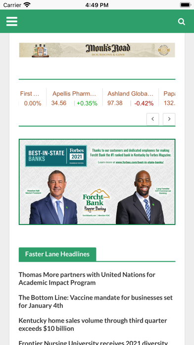 The Lane Report Screenshot