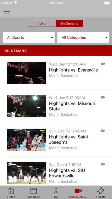 Bradley Braves Screenshot