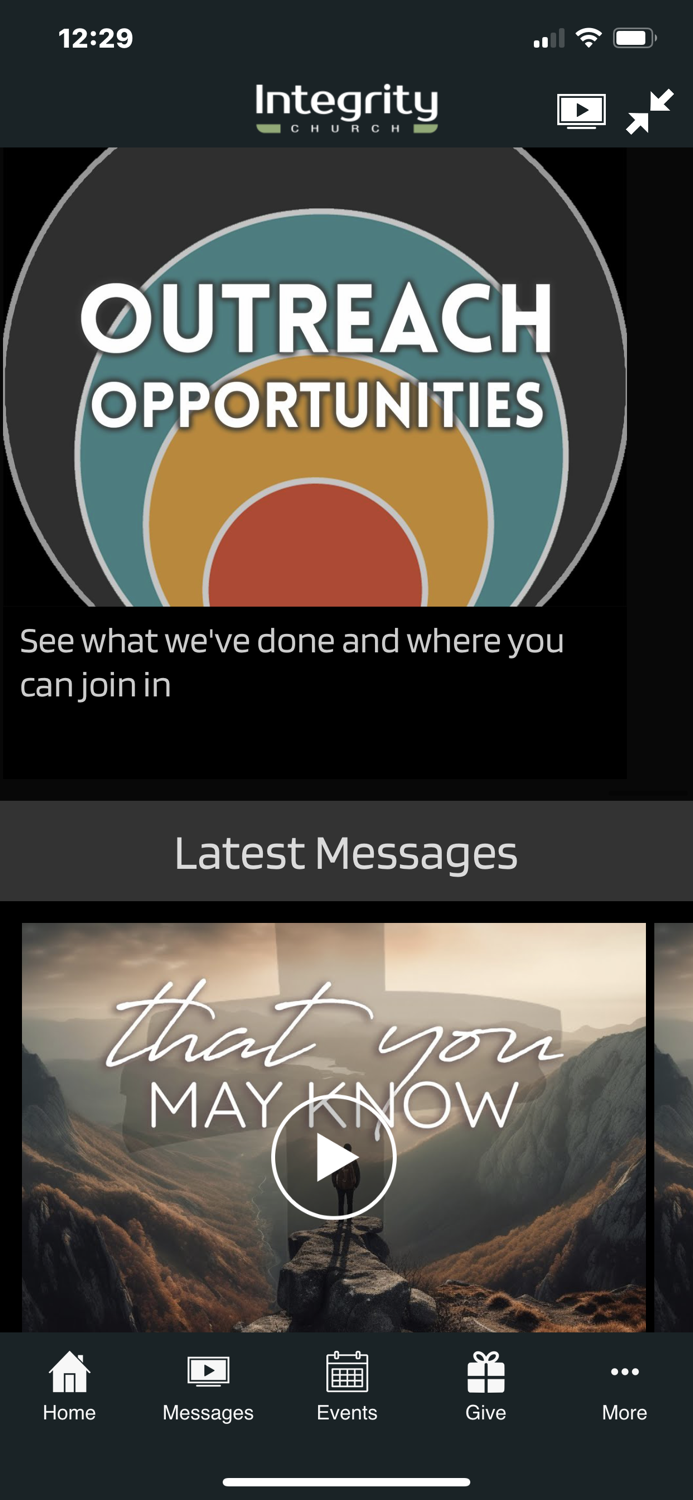 Integrity Church App