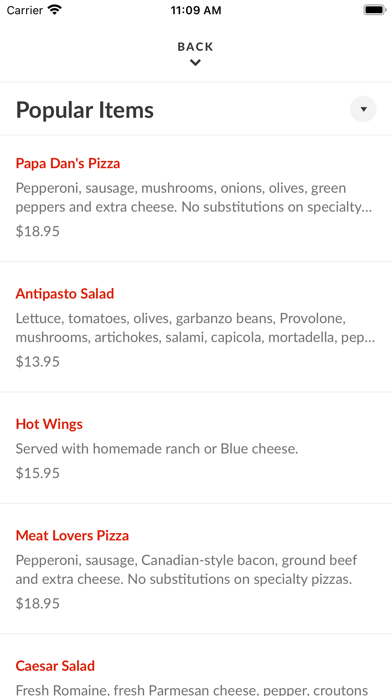 Papa Dan's Pizza & Pasta Screenshot