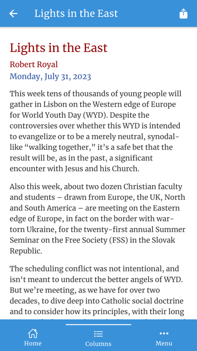 The Catholic Thing Screenshot