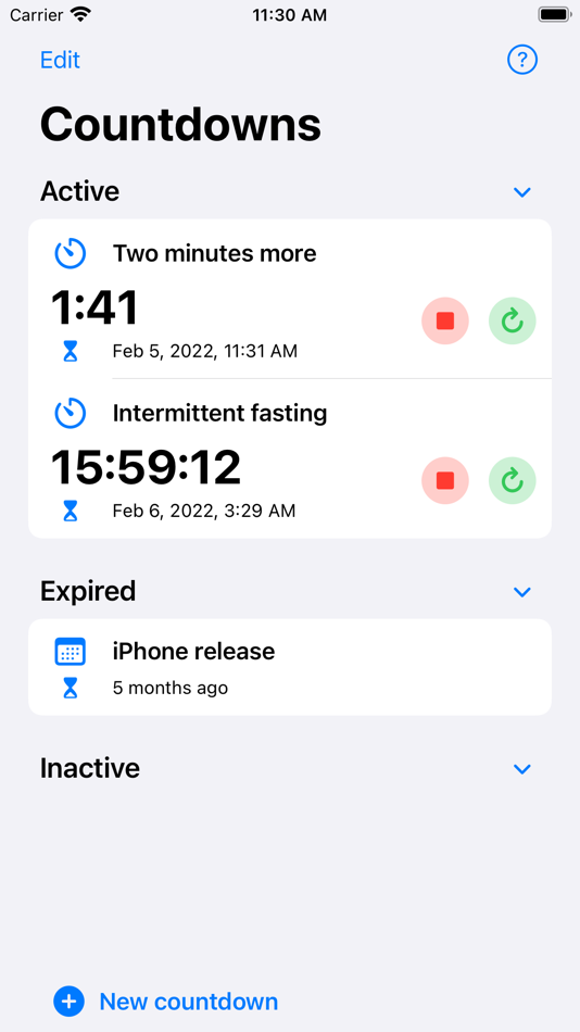 #1. All Timers (iOS) Podle: Arturo Rivas