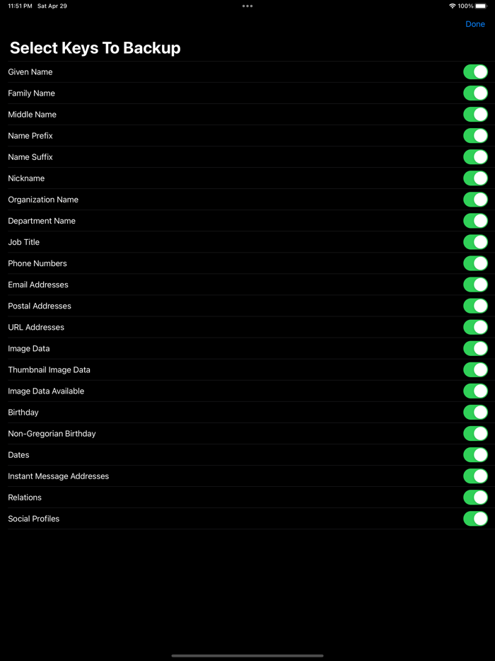 Contact Safe  Secure Backup