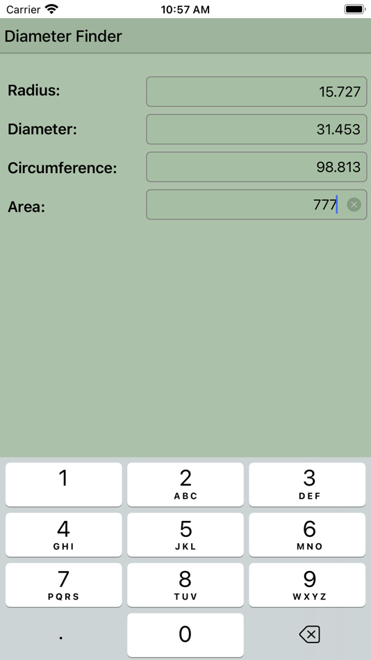 #10. Diameter Finder - Circle Calc (iOS) 由: Krzysztof Gwiazda