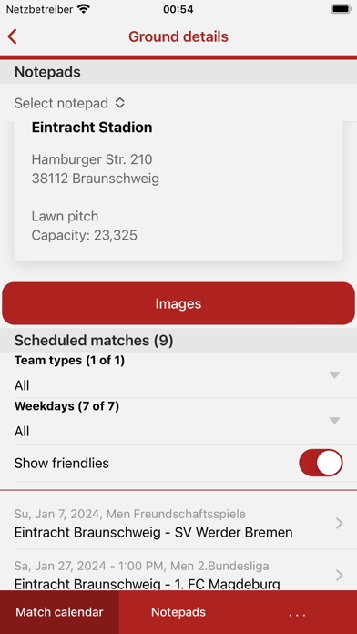 Matchcalendar Screenshot