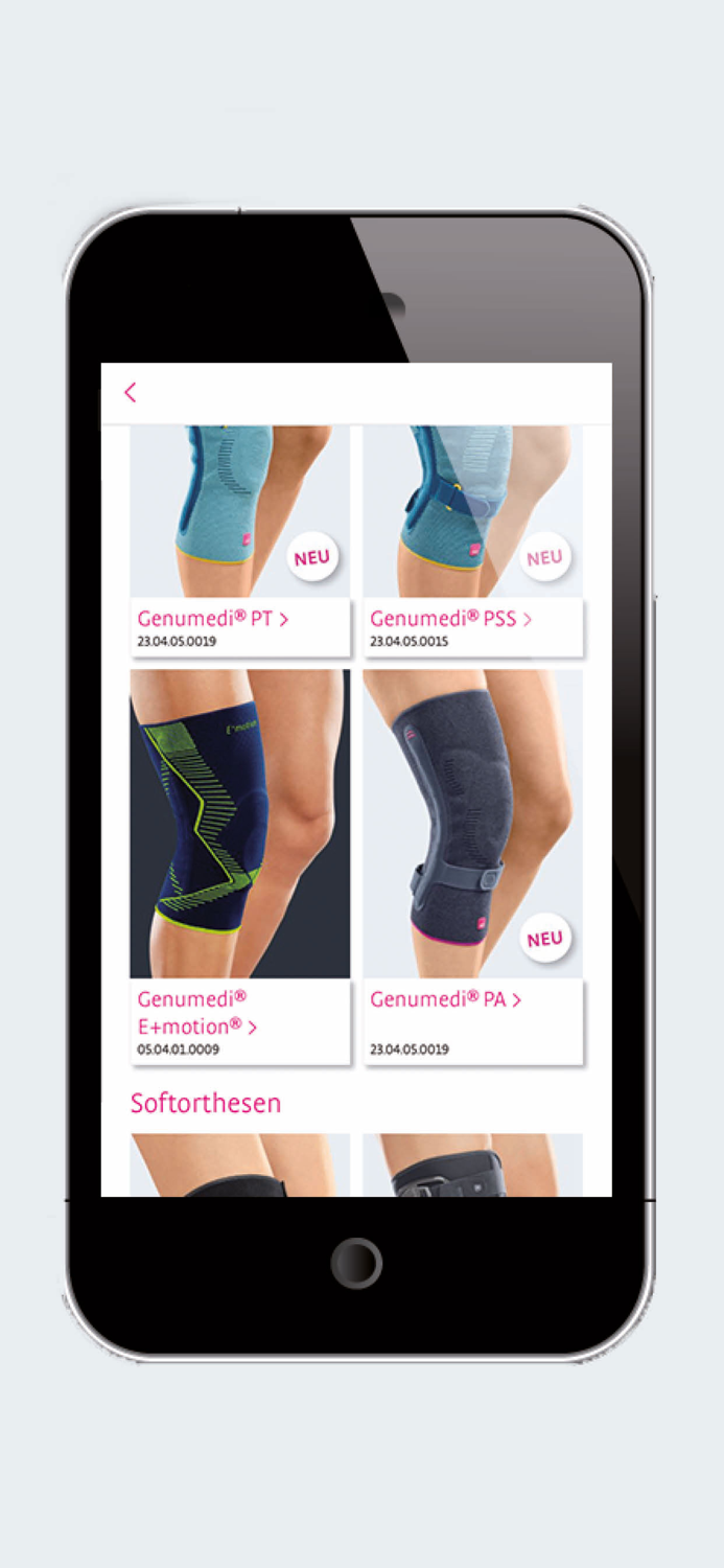 medi Produktfinder Orthopädie