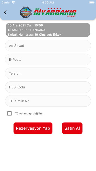 Yeni Diyarbakır Seyahat Screenshot