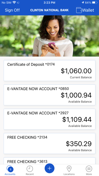 Clinton National Bank Mobile Screenshot