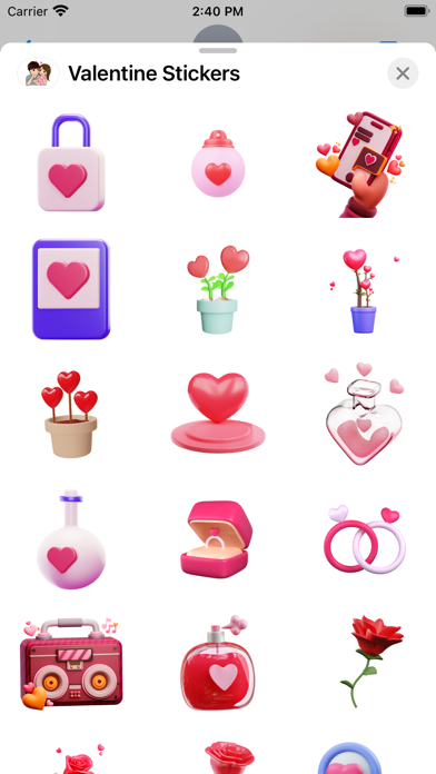 Valentine Stickers - WASticker Screenshot