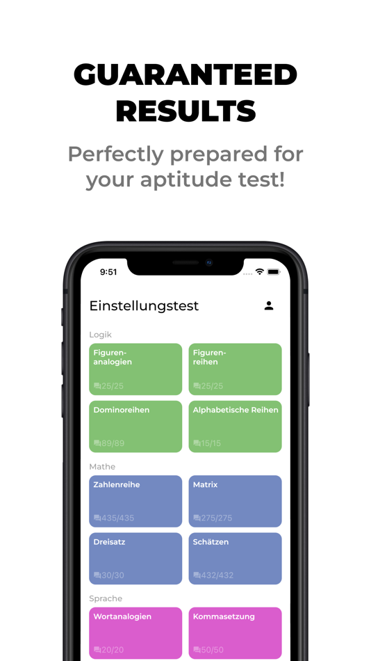 #3. Aptitude Test App (iOS) Podle: Marvin Rembrink
