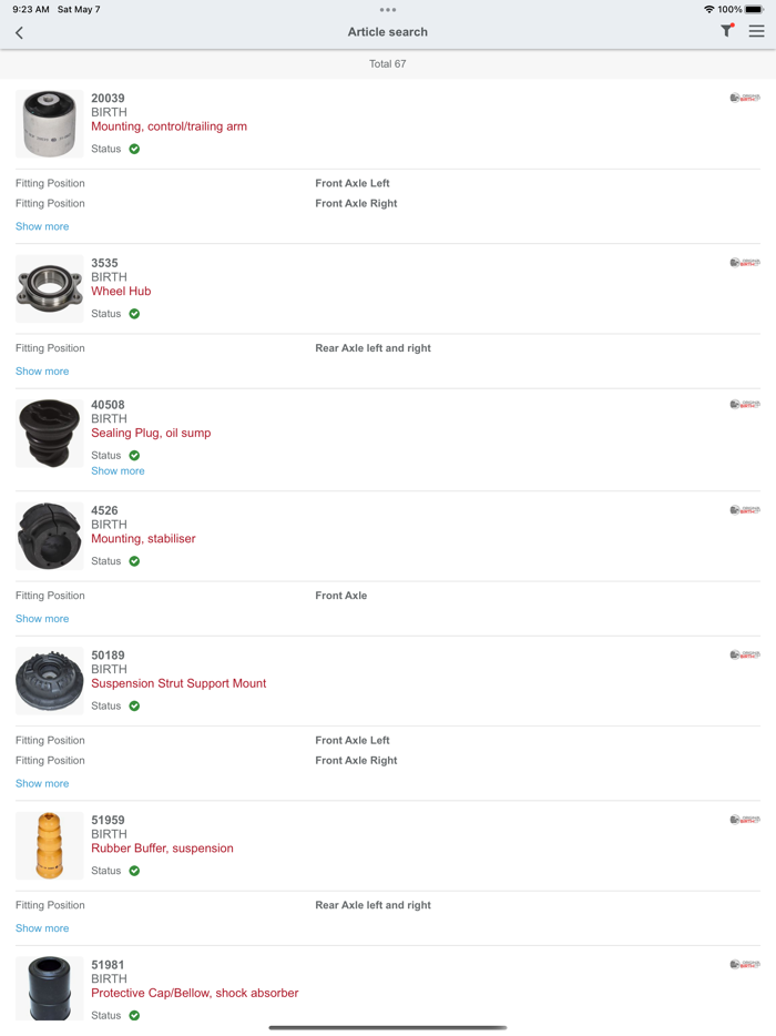 Original Birth Catalogue