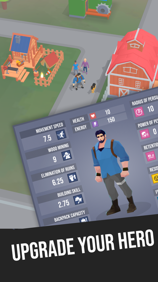 #3. Survival after War. RPG idle (iOS) By: APPWILL COMPANY LTD