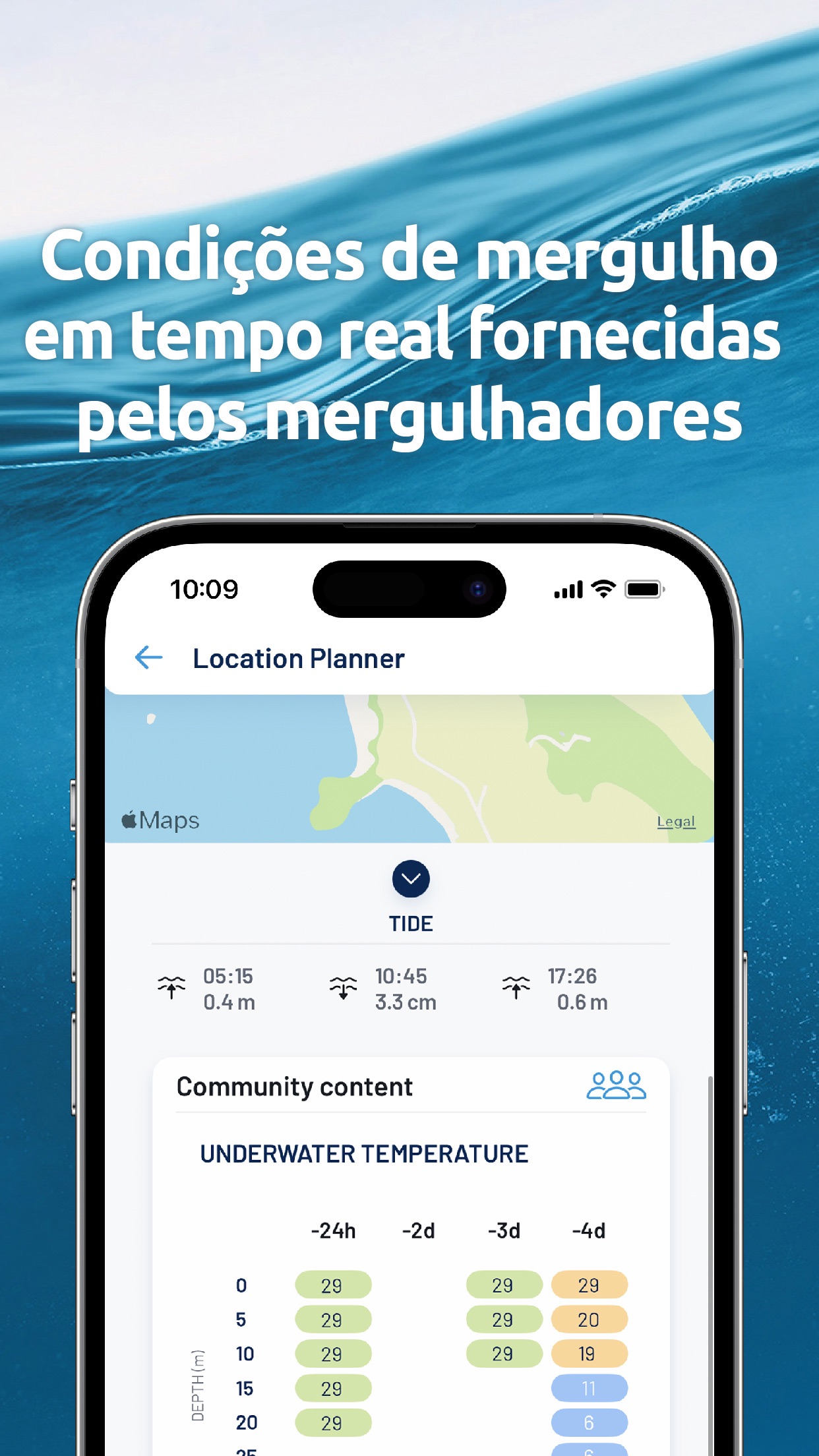 Screenshot do app Dive Computer app - Oceanic+