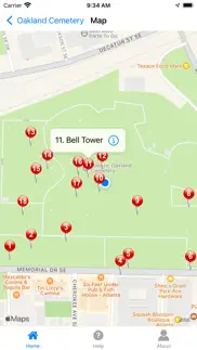 atlanta's oakland cemetery iphone screenshot 2