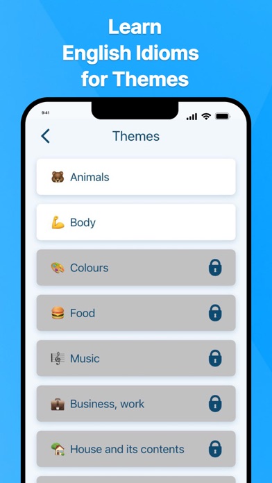 English Idioms of Dictionary Screenshot