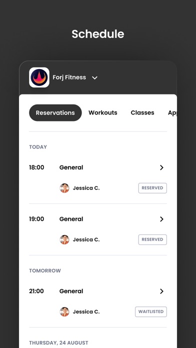 Forj Fitness Screenshot