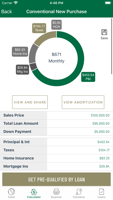 Savings Bank Mortgage Screenshot
