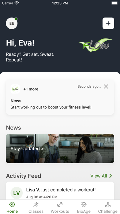 Flow SportsClub Screenshot