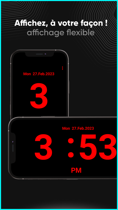 Screenshot #2 pour Flip Clock: Horloge Digitale