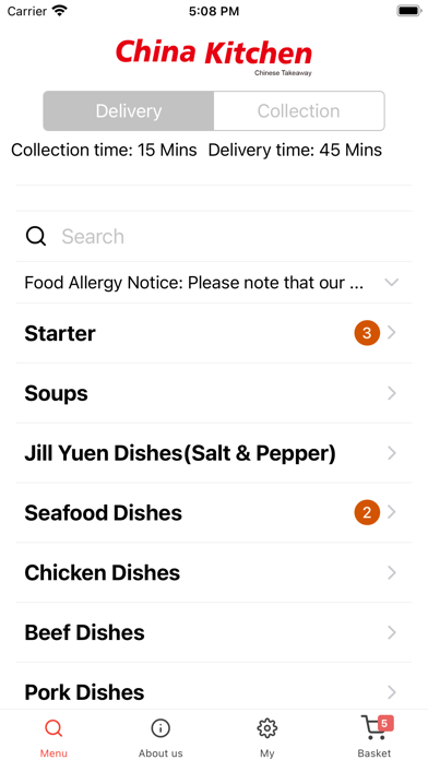 China Kitchen Birmingham Screenshot