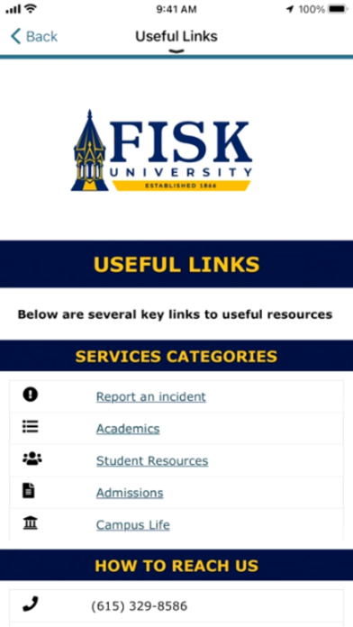 Fisk University Campus M Screenshot