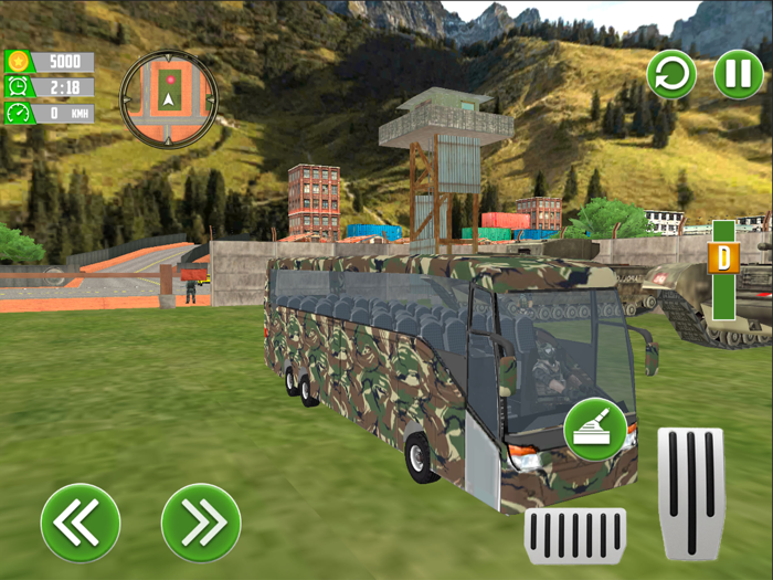 Army Transport  Bus Drive Game