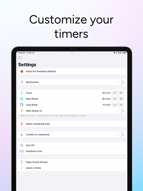 Screenshot #6 pour Pomodoro Vibes