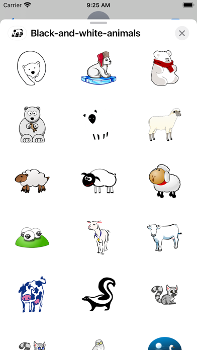 Screenshot #2 pour Animaux noir et blanc