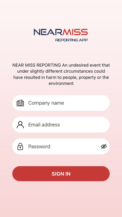 ISM Near Miss App Screenshot